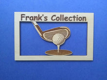 Load image into Gallery viewer, Personalized Engraved Golf Marker Chip Display Frame Insert For Right or Left-handed Golfers Holds 36 chips 11X14 Customized Golf Gift