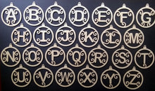 Load image into Gallery viewer, Custom Letter Ornaments for Christmas Trees Holiday Decorations 4x3.5 Letters