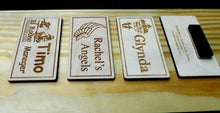 Load image into Gallery viewer, Custom Name Badges Laser-engraved personalized name badges Magnetic badges for employees Company logo Name tags for organizations