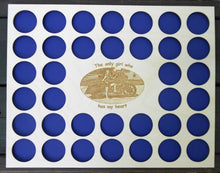 Load image into Gallery viewer, Personalized Photo-engraved Poker Chip Display Frame Insert Holds 36 Harley-Davidson or casino chips Photo-engraved 11x14 photo insert