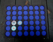 Load image into Gallery viewer, Custom Casino Poker Chip Display Frame Insert for 42 chips Fits Casino and Harley-Davidson chips Christmas Gift with Black Frame Option