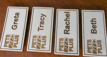 Load image into Gallery viewer, Custom Name Badges Laser-engraved personalized name badges Magnetic badges for employees Company logo Name tags for organizations
