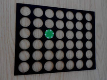 Load image into Gallery viewer, Custom Casino Poker Chip Display Frame Insert for 42 chips Fits Casino and Harley-Davidson chips Christmas Gift with Black Frame Option