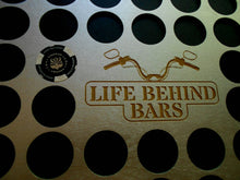 Load image into Gallery viewer, Motorcycle Engraved Poker Chip Display Insert for Frame Fits 36 Harley-Davidson chips Silver chip holder Life Behind Bars