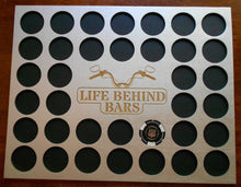 Load image into Gallery viewer, Motorcycle Engraved Poker Chip Display Insert for Frame Fits 36 Harley-Davidson chips Silver chip holder Life Behind Bars