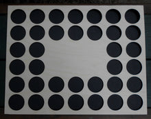 Load image into Gallery viewer, Custom Poker Chip Frame Display Insert Fits 36 Harley-Davidson or Casino chips 11x14 birch chip holder No cut-out