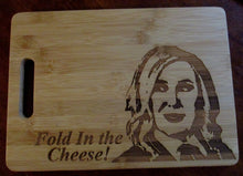 Load image into Gallery viewer, Custom Cutting Board Schitt&#39;s Creek Bamboo cheese board gift for couples Wedding Gift Christmas Small/Large engraved board Moira Rose
