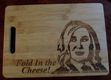 Load image into Gallery viewer, Custom Cutting Board Schitt's Creek Bamboo cheese board gift for couples Wedding Gift Christmas Small/Large engraved board Moira Rose