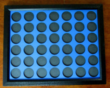 Load image into Gallery viewer, Custom Casino Poker Chip Display Frame Insert for 42 chips Fits Casino and Harley-Davidson chips Christmas Gift with Black Frame Option