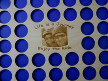 Load image into Gallery viewer, Photo Engraved Poker Chip Display Frame Insert Fits 36 Harley or Casino chips Custom-engraved 11x14 chip holder Your photo engraved