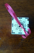 Load image into Gallery viewer, Custom Baby Blocks Personalized Baby's Name Birth Date Weight Length Christmas Tree Ornament Baby Baptism Gift Snowflake Cube