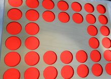 Load image into Gallery viewer, Custom Poker Chip Frame Display Insert Fits 36 Harley-Davidson or Casino chips 11x14 birch chip holder No cut-out