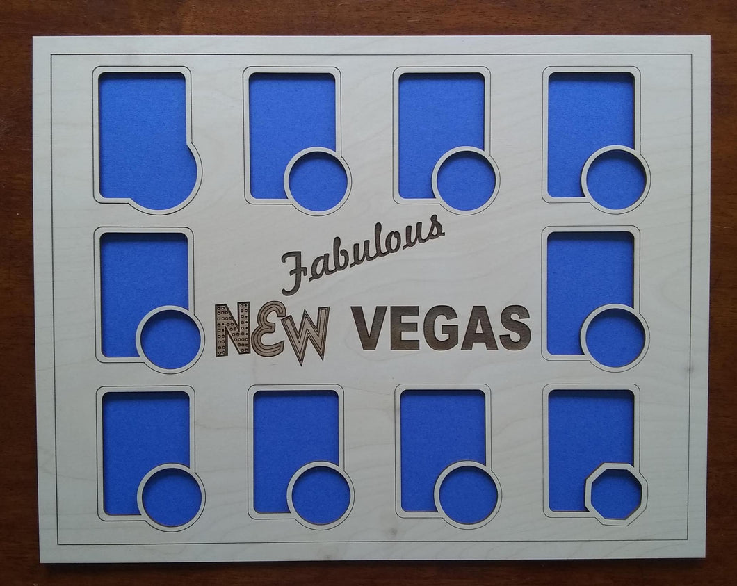 Fallout Game Fabulous New Vegas Chip insert for 10 cards and 10 coins with Economy Frame