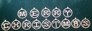 Custom Christmas Tree Holiday Letters Purchase as Sets