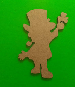 Leprechaun shapes craft supplies Laser-cut 5" Masonite cut characters St. Patrick's Day Decorations Irish festivities Party decorations