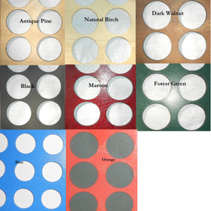 Poker Chip Display Frame Insert and Frame fo 14 Harley-Davidson or Casino chips 8x10" poker chip holder and black economy frame