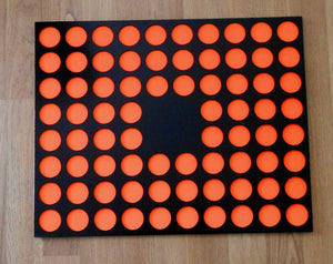 Custom Casino Poker Chip Display Frame Insert for 76 chips 16x20 w/out cut-out middle Fits Harley and Casino chips